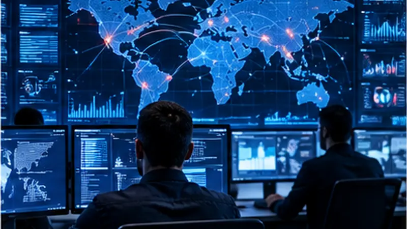 Security operations team monitoring network threats